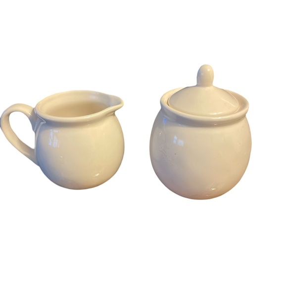 Rae Dunn sugar and cream two piece gift set artisan collection white ceramic new - Picture 2 of 3